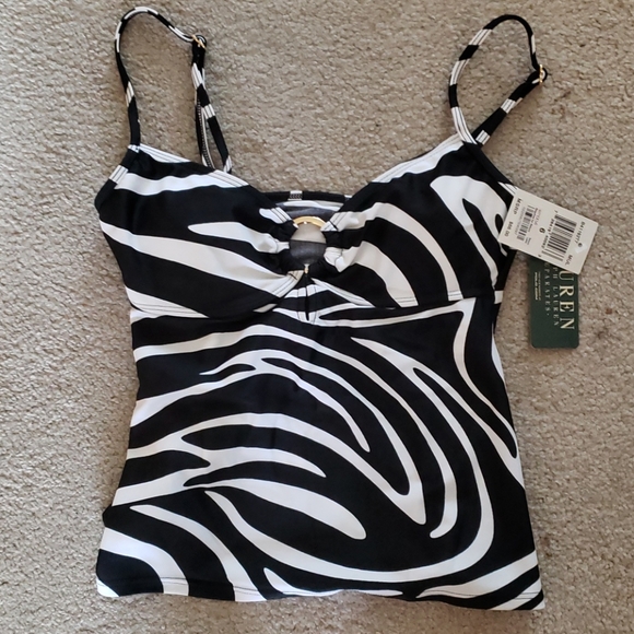 NWT Ralph Lauren Tankini Bathing Suit Top - Picture 1 of 5